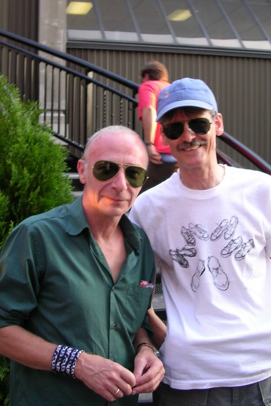 Graham Parker and our own Harry Gebippe, rockin' the Aviators!